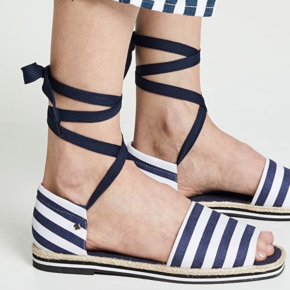 Kate spade lace up espadrilles